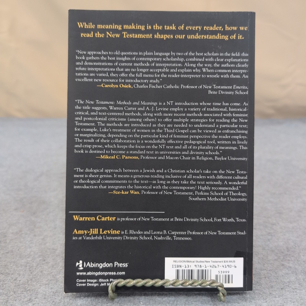 The New Testament: Methods and Meanings Warren Carter Amy-Jill Levine Book - Picture 2 of 5